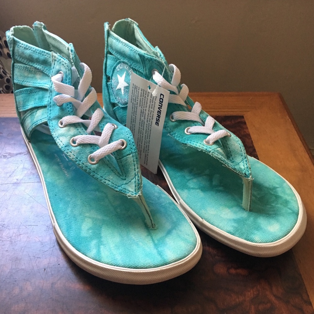 Teal converse sandals- not made anymore!
